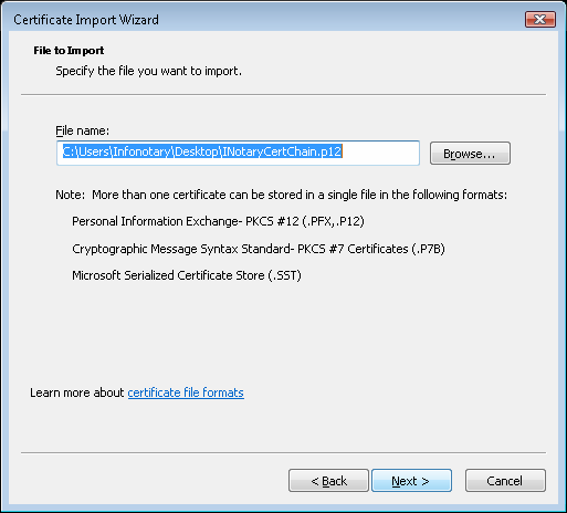 Файл:Install Windows Vista - Certificate Import Wizard - 02.png